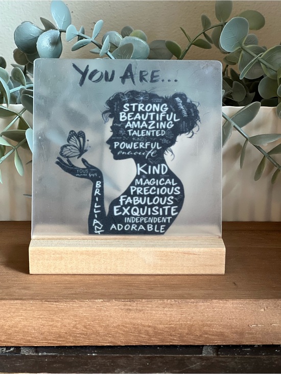 Other - Inspirational Silhouette Acrylic Plaque